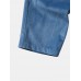 Men Velvet Solid Drawstring Waist Ankle Length Casual Pants