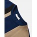 Mens Knitted Contrasting Color Stitching Short Sleeve T  Shirt