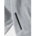 Men Knitted Pure Solid Color Zip Double Pockets Hooded Casual Hooded Jackets